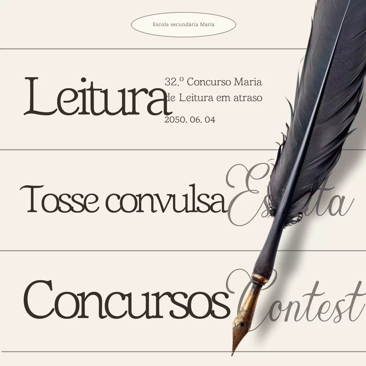 Concurso de Leitura Clássica Bege