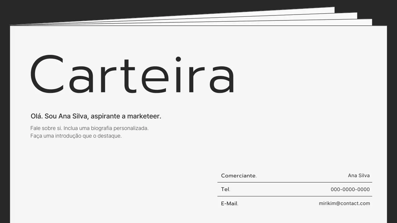 Papelaria moderna cinza