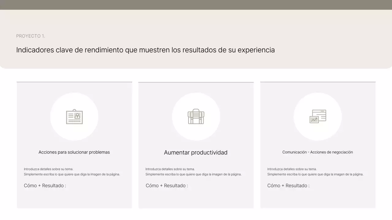 Presentamos Beige Clean Portfolio