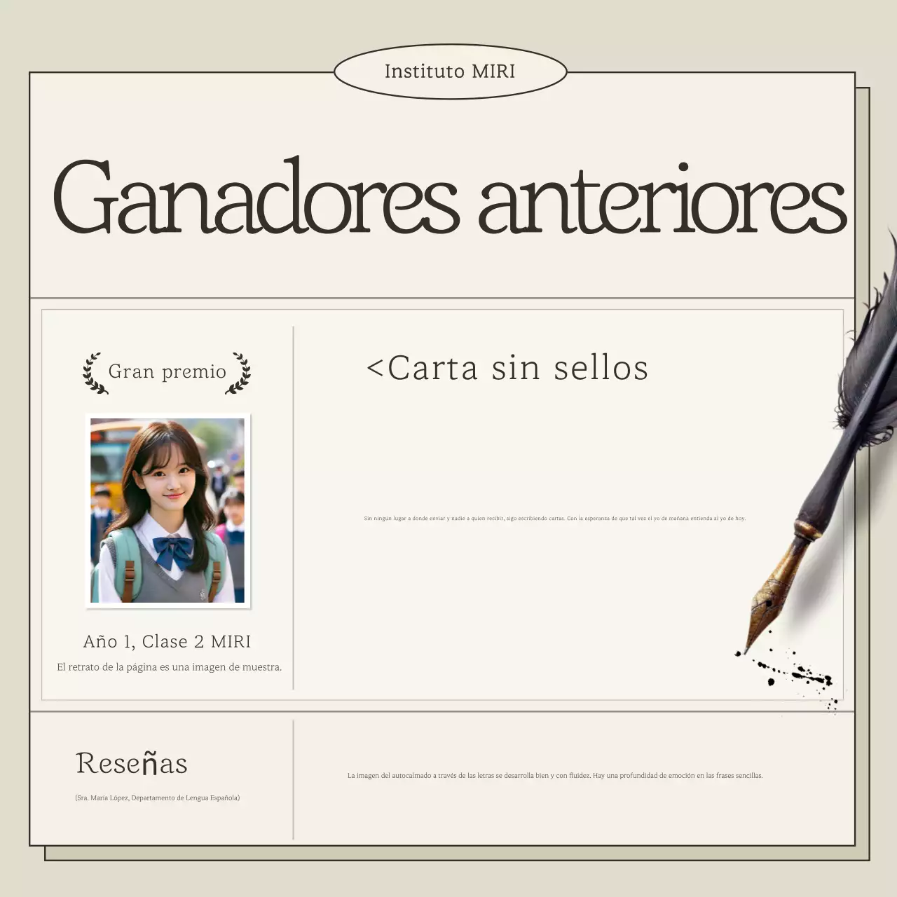 Concurso de lectura del Clásico Beige