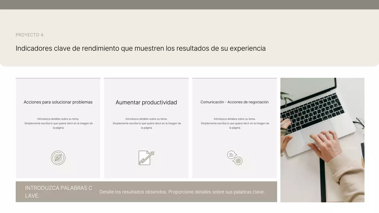 Presentamos Beige Clean Portfolio