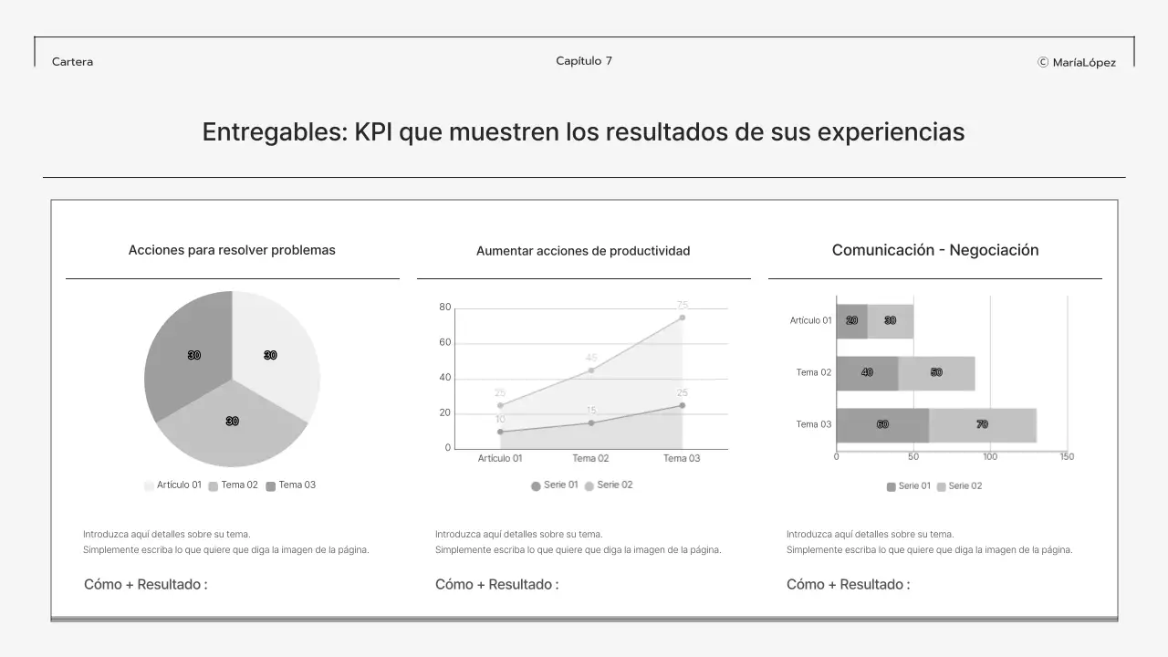 Papelería de portafolios moderna gris