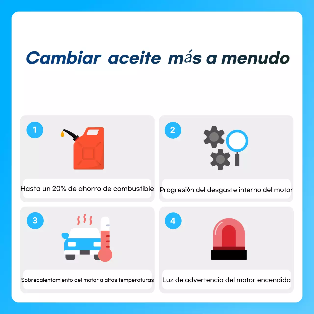 Anuncio de cuidado de autos modernos en azul cielo