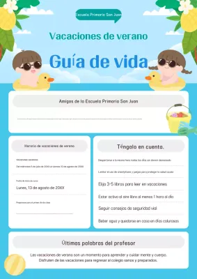 Guía de vacaciones de verano para bebés de Sky Blue