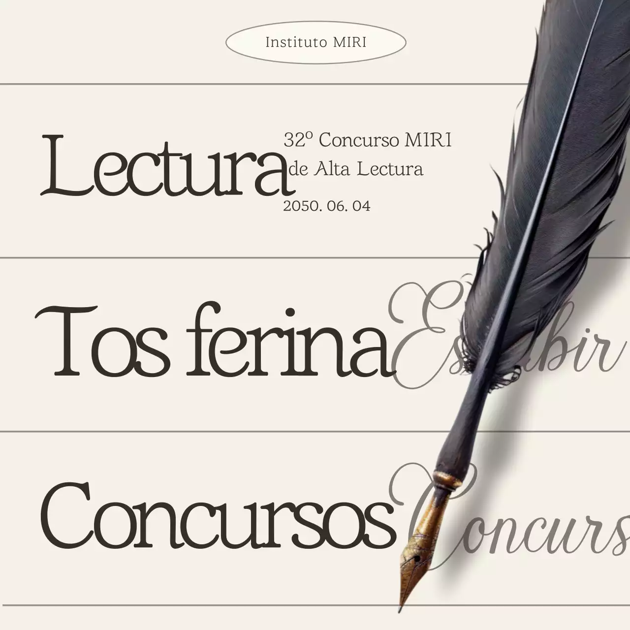 Concurso de lectura del Clásico Beige