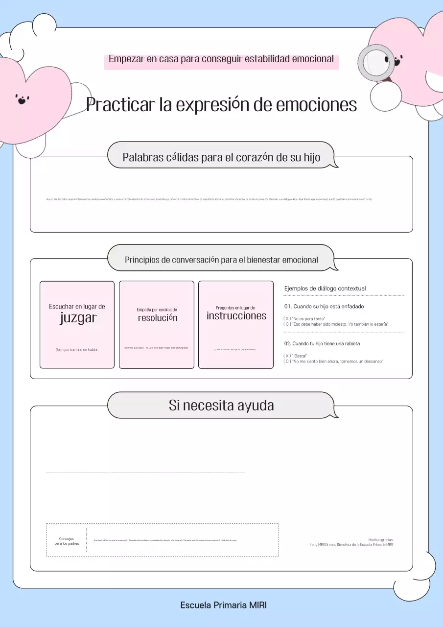 Guía de materiales educativos de Sky Blue Clean