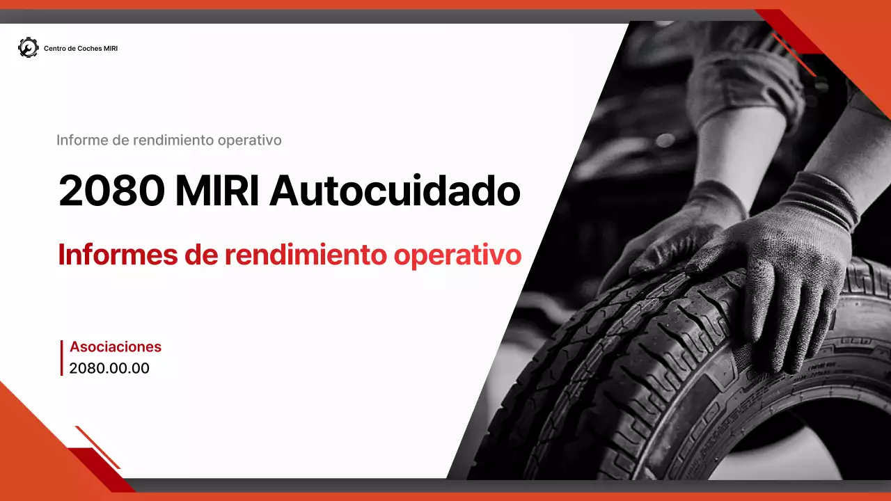 Informe del coche moderno rojo