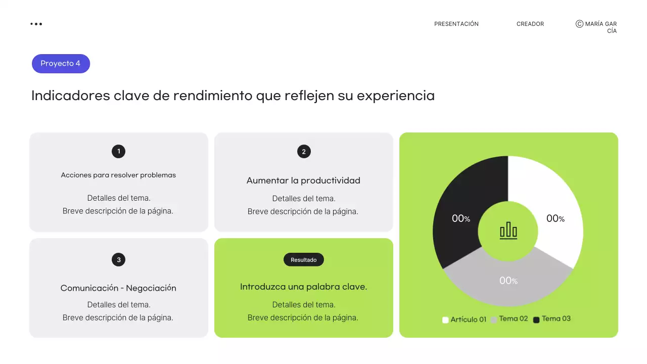 Papelería de portafolios moderna verde