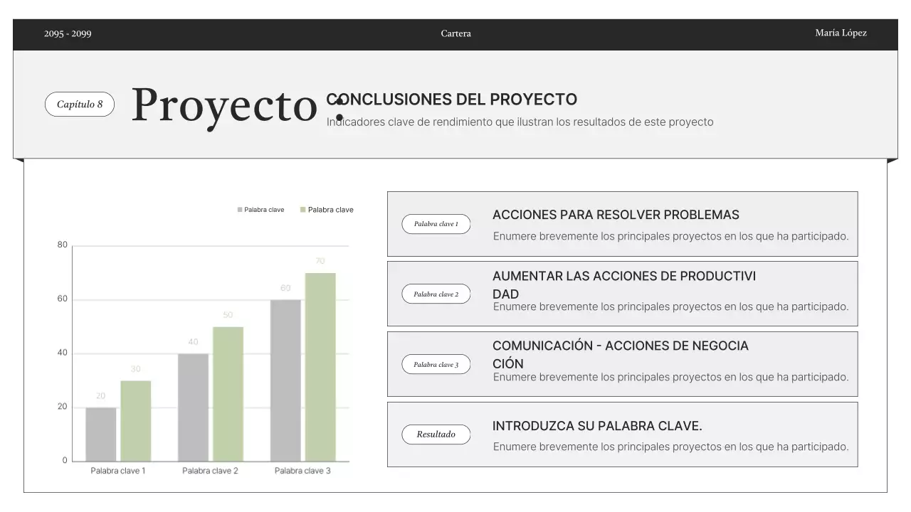 Entrega de información de portafolio minimalista en blanco y negro
