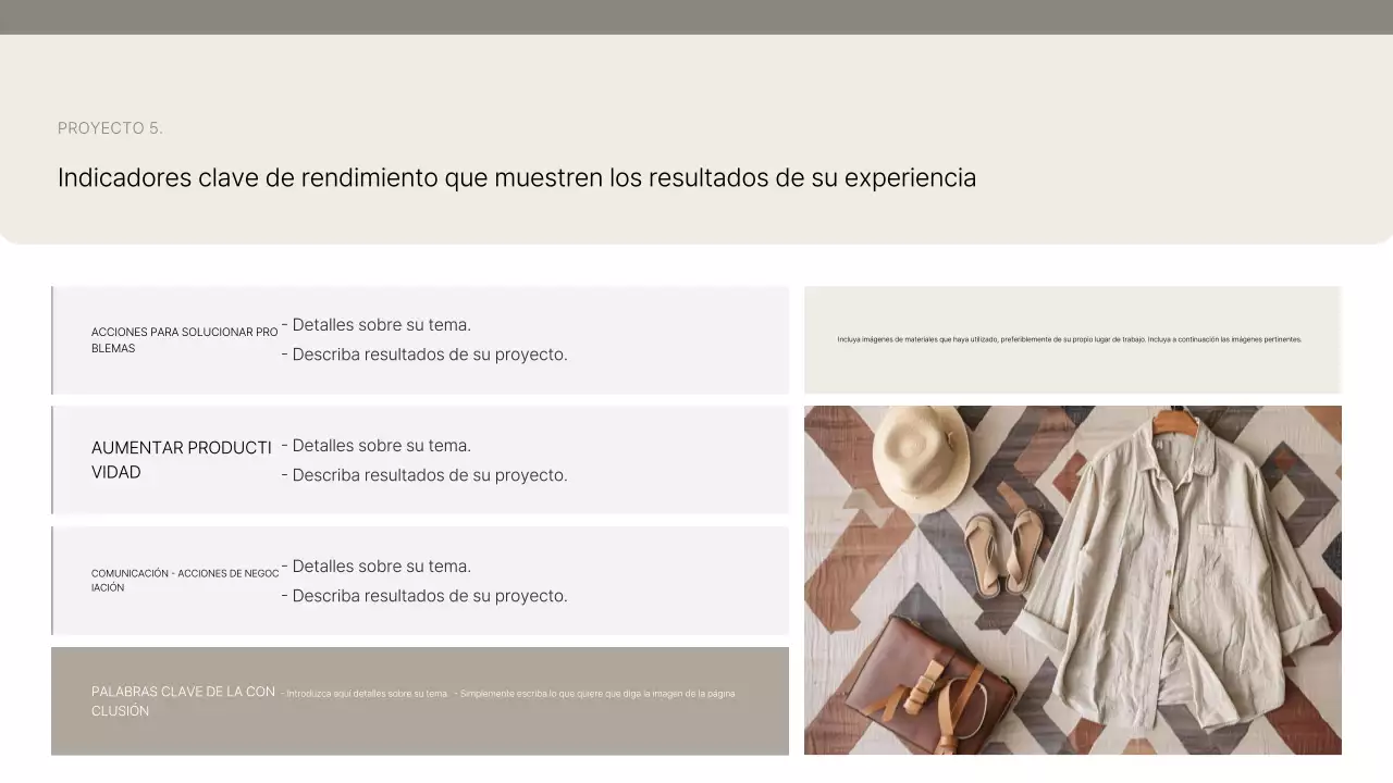 Presentamos Beige Clean Portfolio