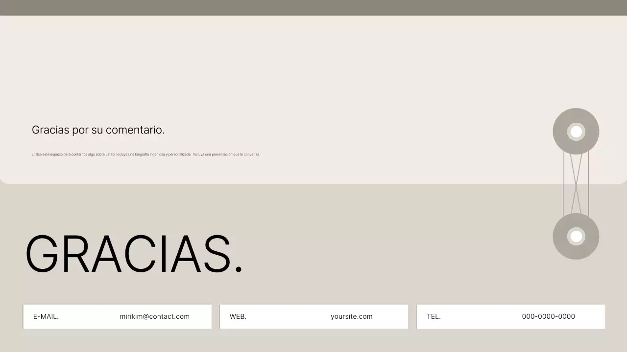 Presentamos Beige Clean Portfolio