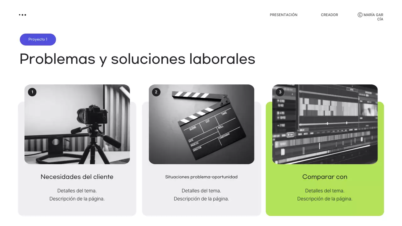 Papelería de portafolios moderna verde