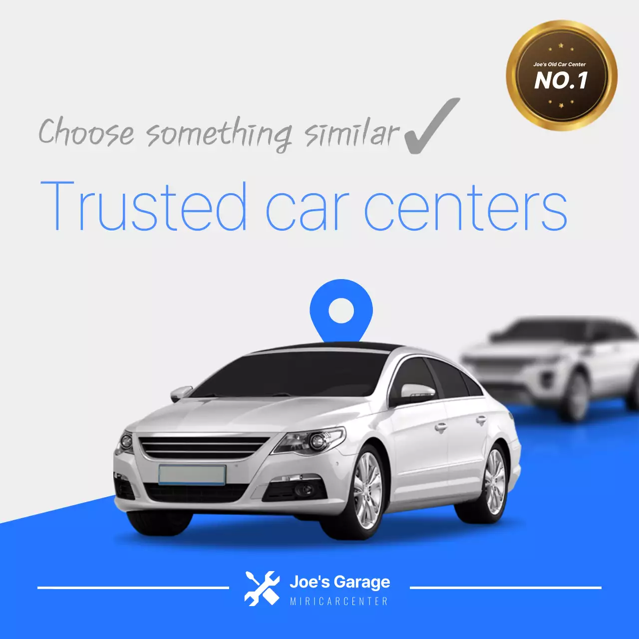 Blue Modern Car Advertisement