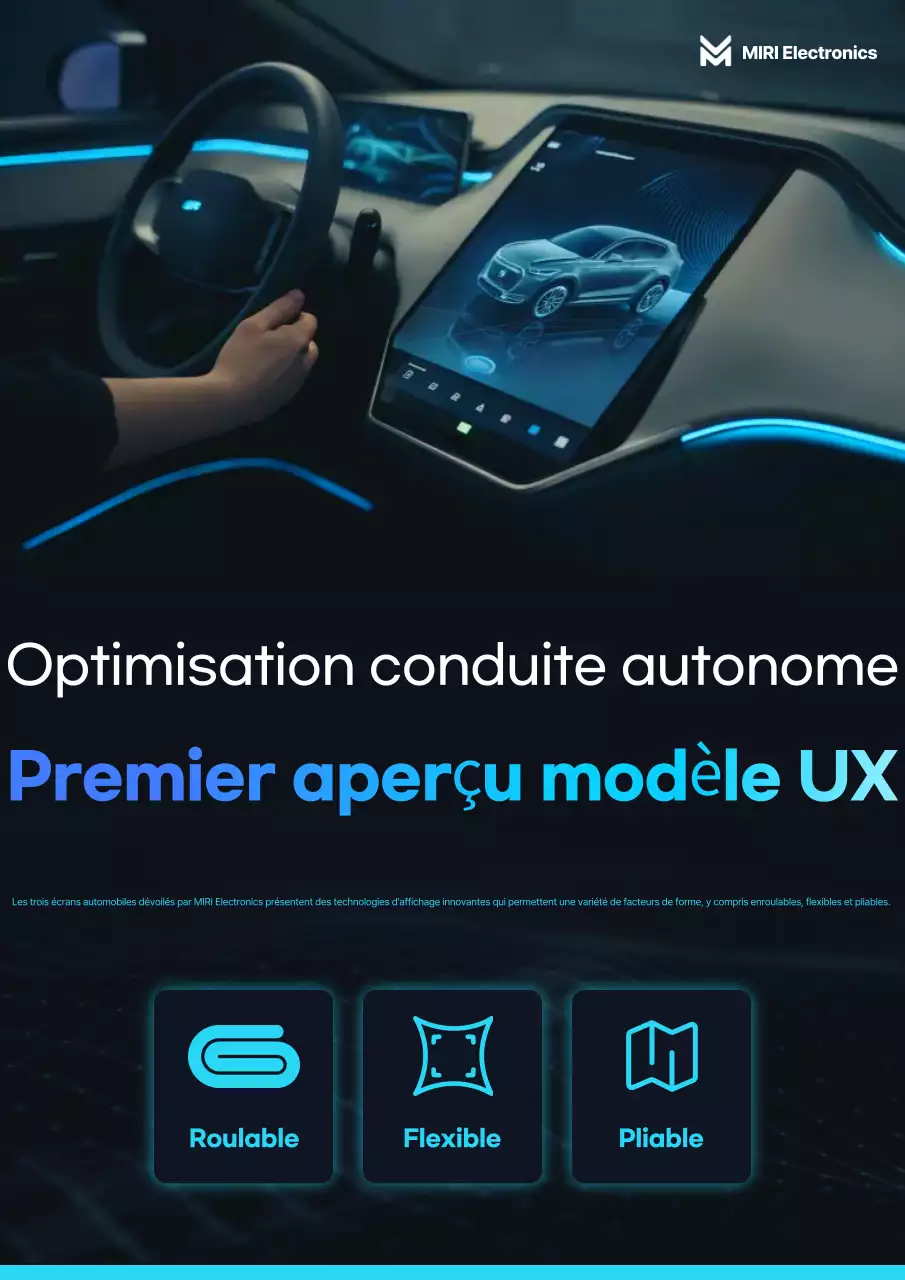 Promotion de la technologie des véhicules autonomes modernes bleus