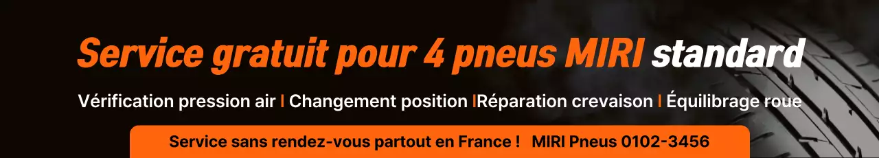 Publicité pour le service de pneus Orange Modern