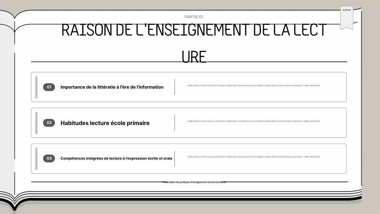 Présentation éducative simple beige