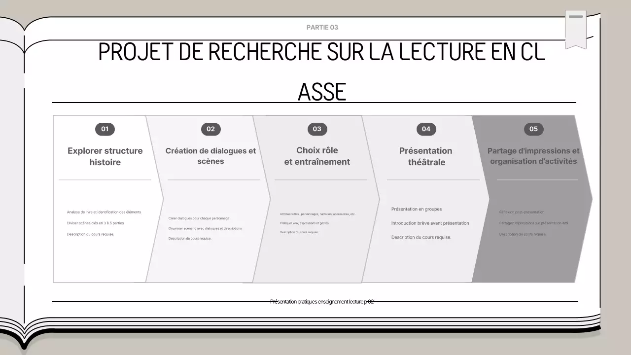 Présentation éducative simple beige