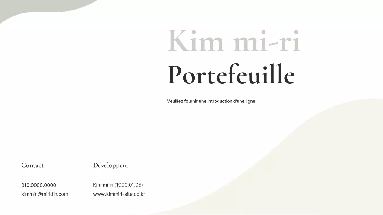 Informations sur le portefeuille minimaliste beige