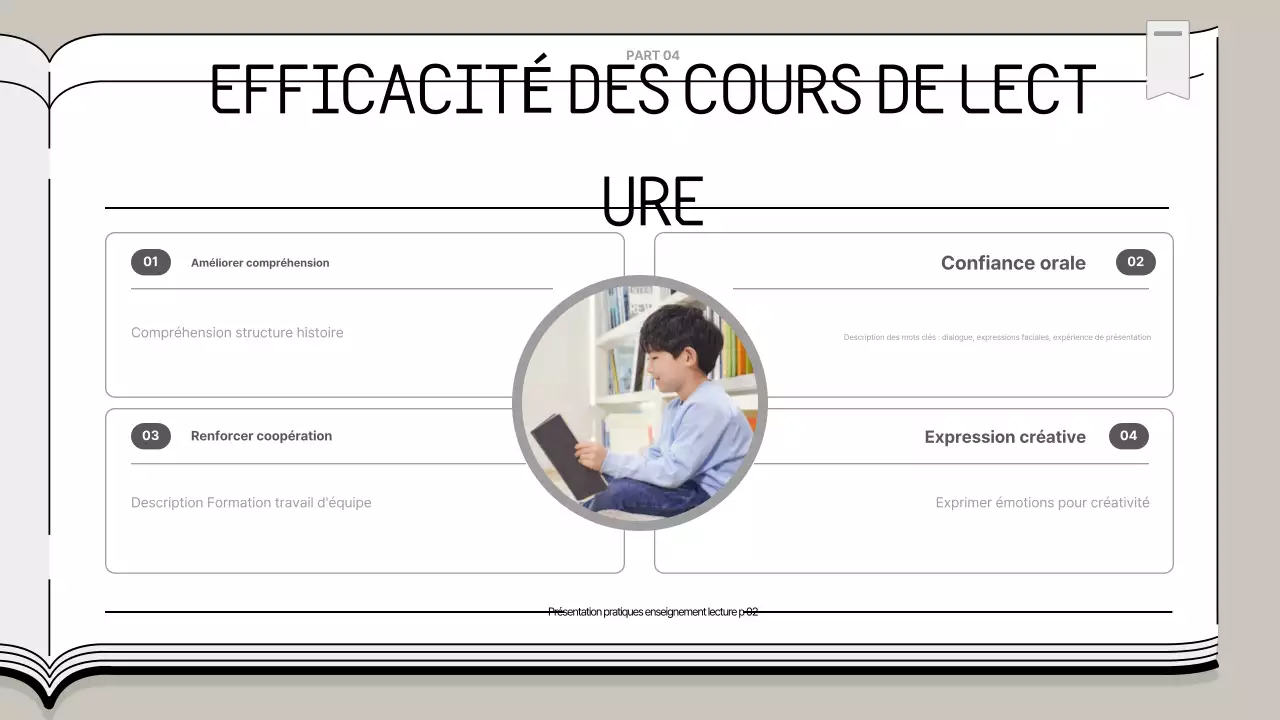 Présentation éducative simple beige