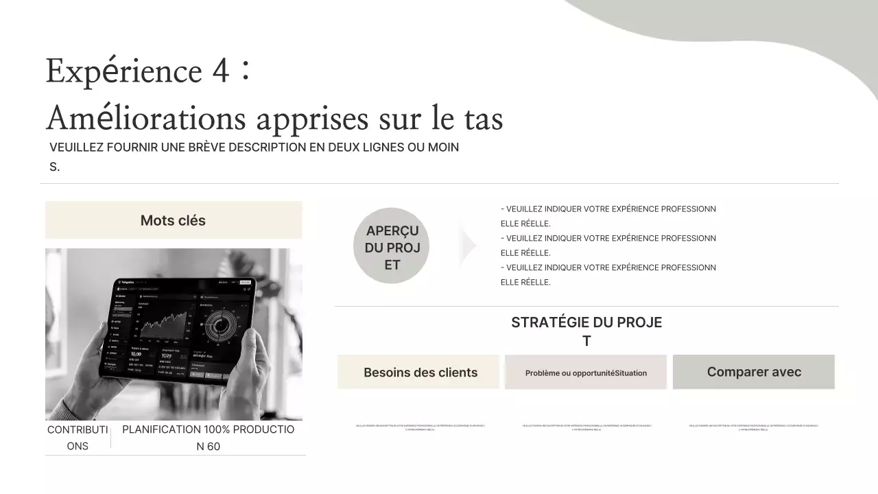 Informations sur le portefeuille minimaliste beige