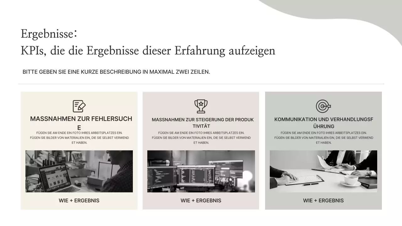 Beige Minimal Portfolio Informationen