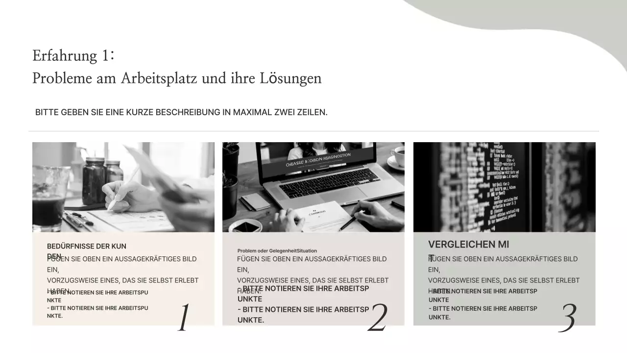 Beige Minimal Portfolio Informationen