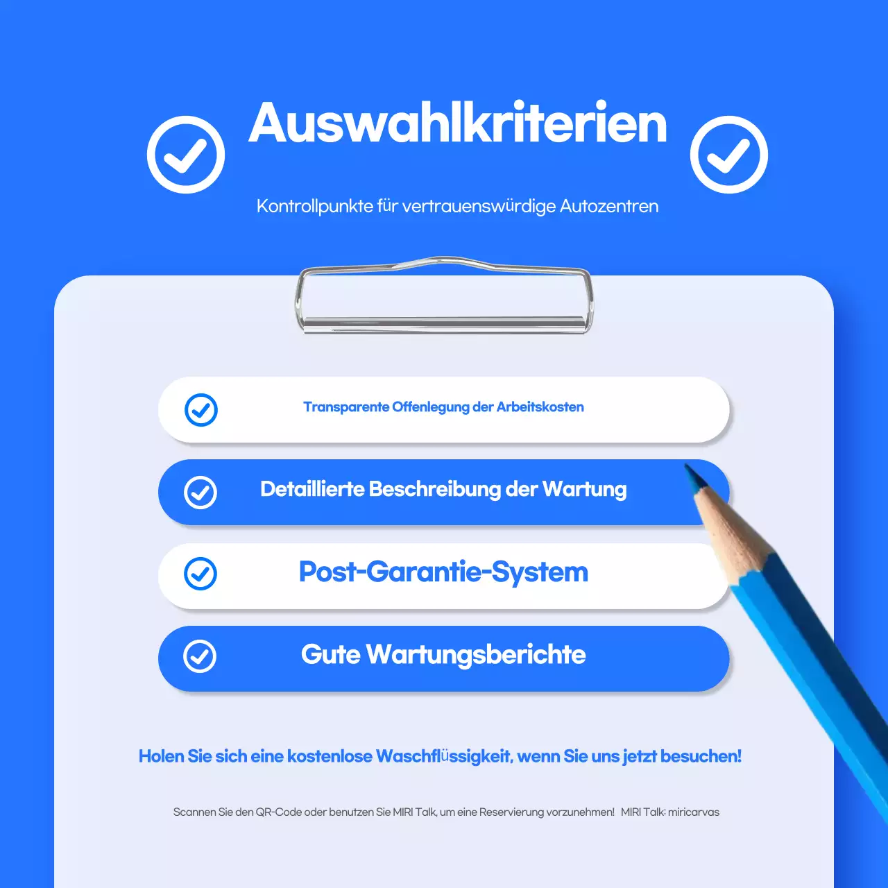 Blaue moderne Autowerbung