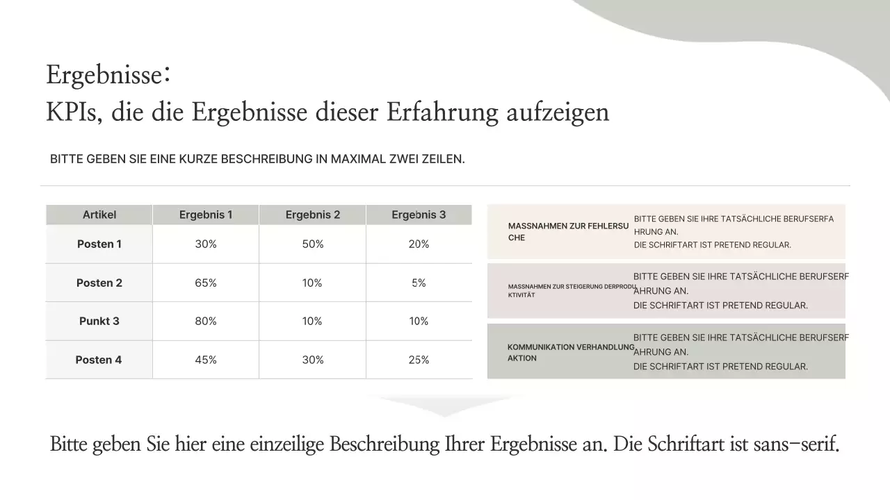 Beige Minimal Portfolio Informationen