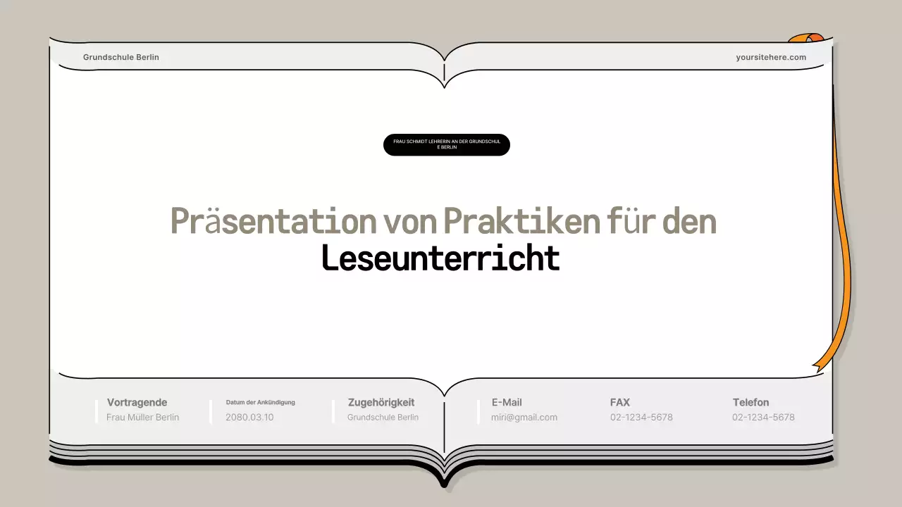 Beige Einfache Bildungspräsentation