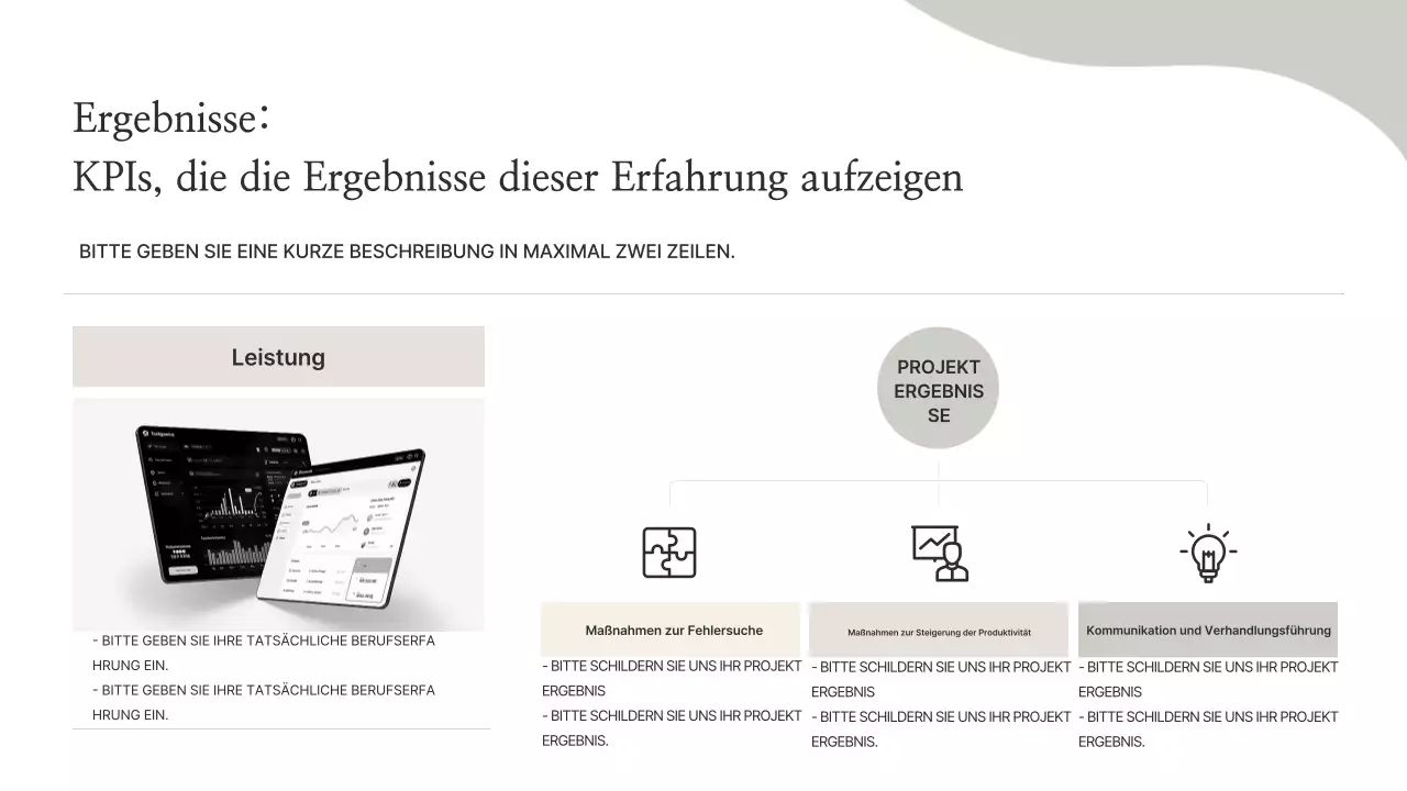 Beige Minimal Portfolio Informationen