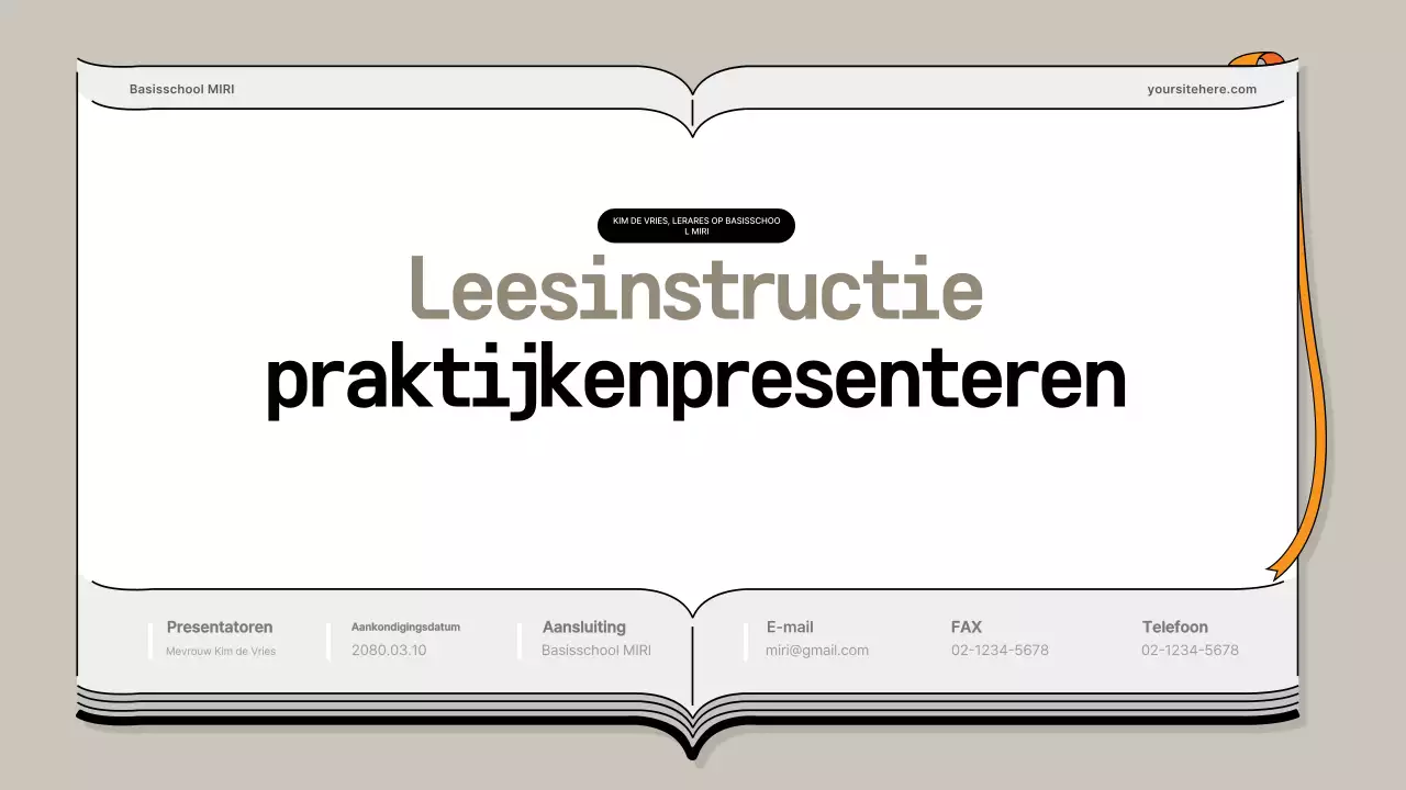 Beige Eenvoudige Onderwijspresentatie