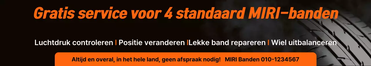 Advertentie voor Orange Modern Tire Service