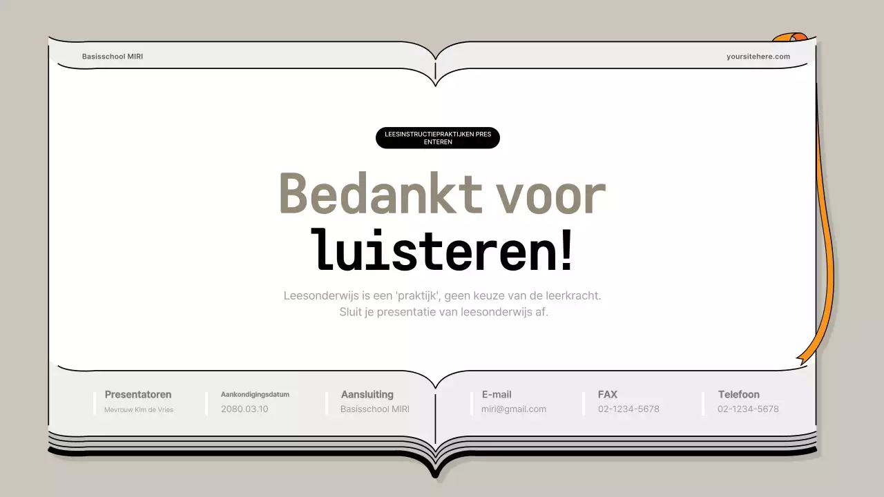 Beige Eenvoudige Onderwijspresentatie