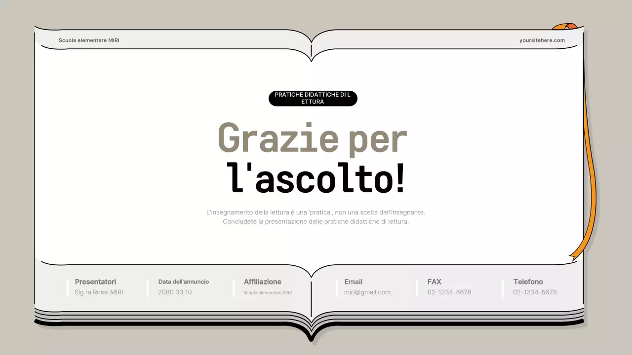 Presentazione didattica semplice beige