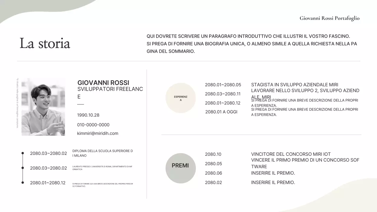 Informazioni sul portafoglio Beige Minimal