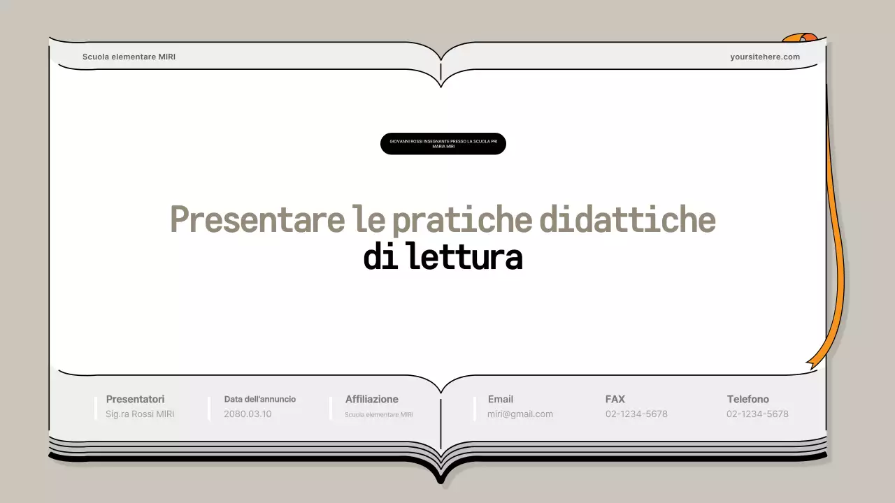 Presentazione didattica semplice beige