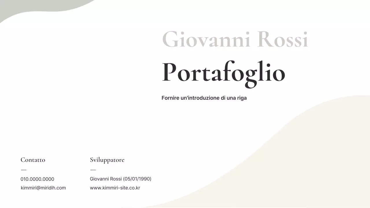 Informazioni sul portafoglio Beige Minimal