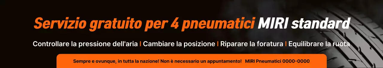 Pubblicità del servizio pneumatici moderni Orange