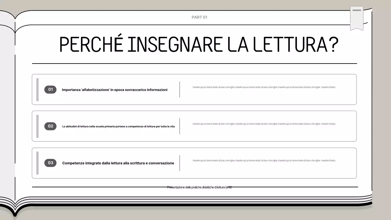 Presentazione didattica semplice beige