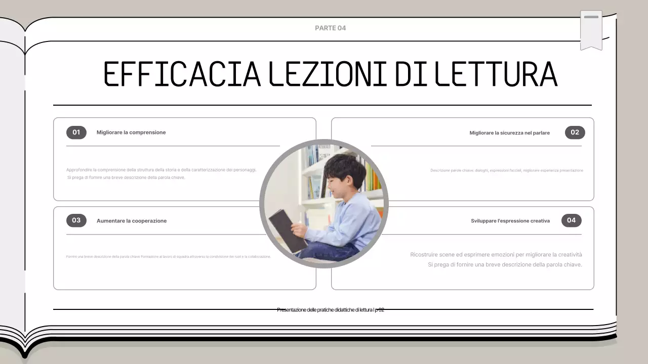 Presentazione didattica semplice beige