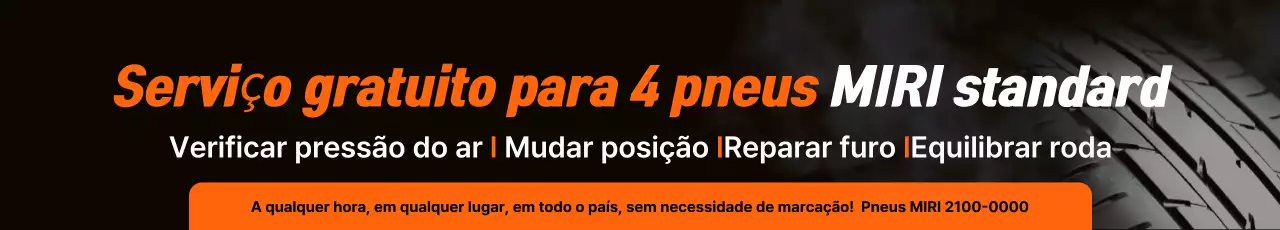 Anúncio do Serviço de Pneus Modernos Laranja