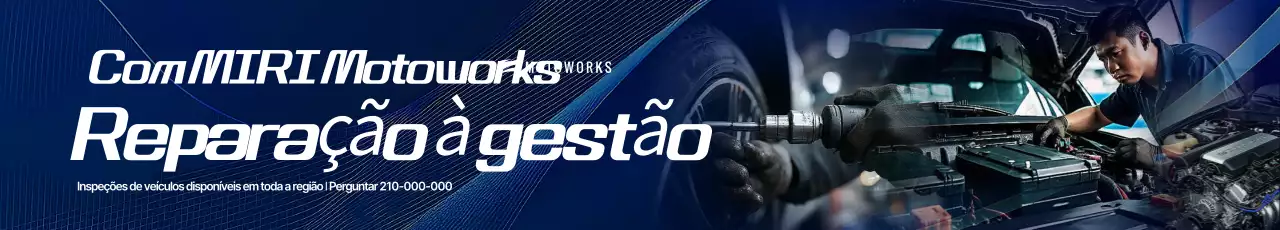 Anúncio de cuidados com o carro moderno azul