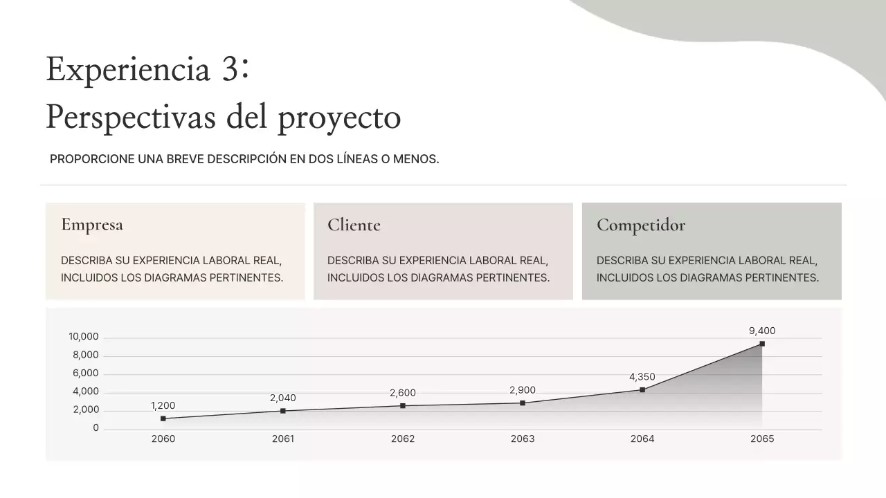 Información de la cartera minimalista beige