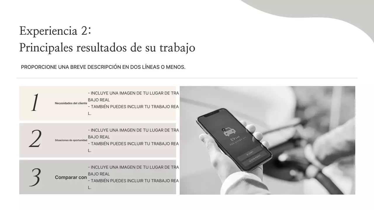 Información de la cartera minimalista beige