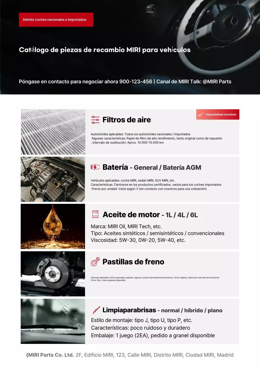 Catálogo de coches modernos negros