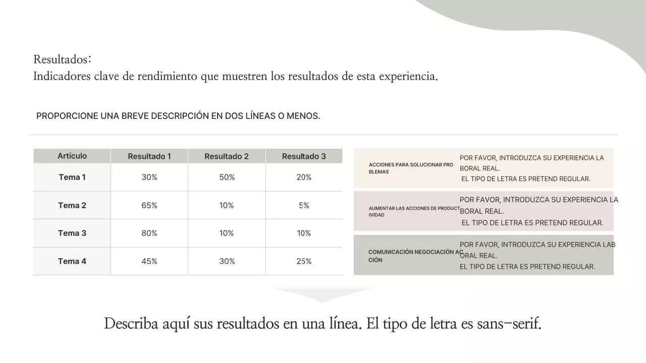 Información de la cartera minimalista beige
