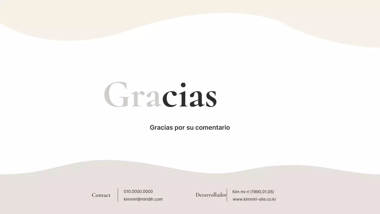 Información de la cartera minimalista beige