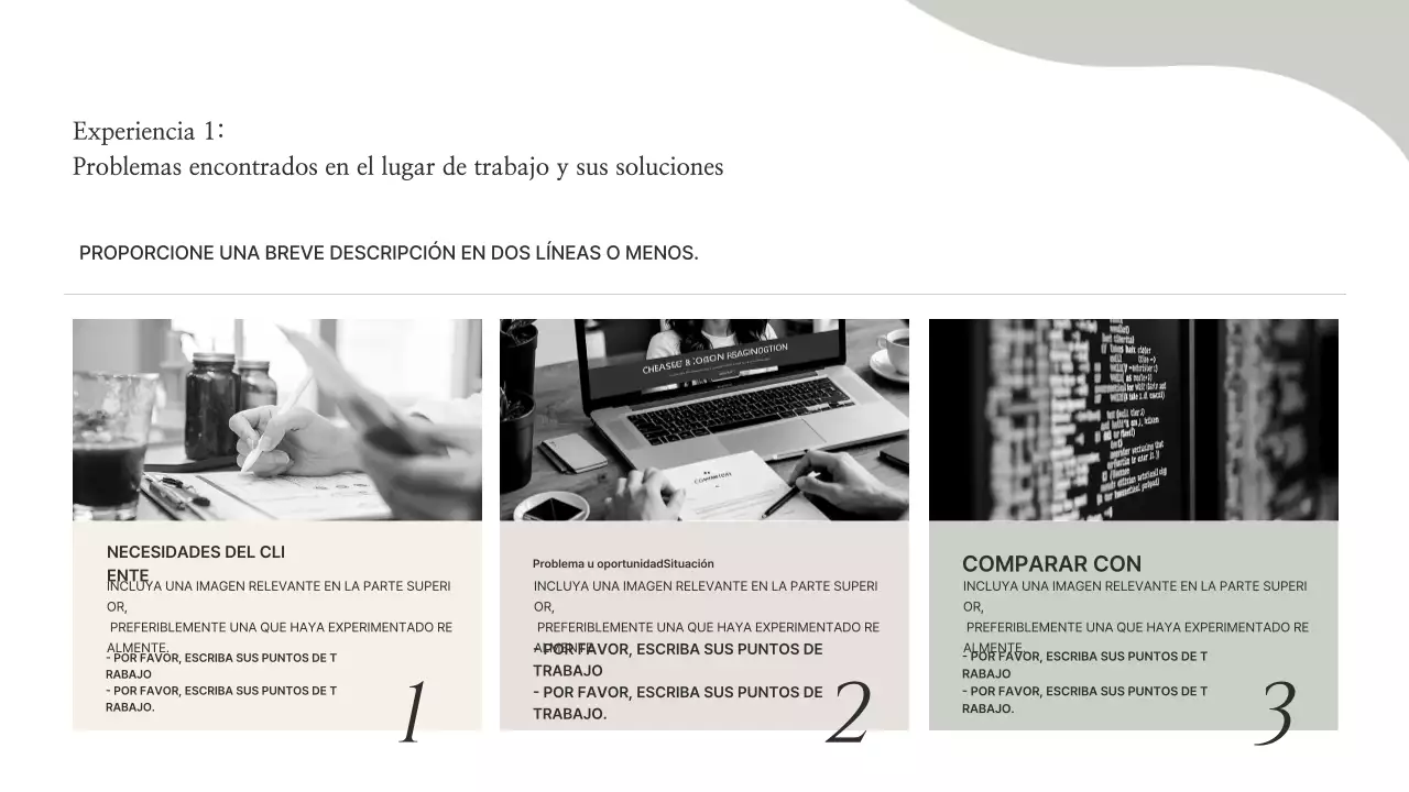 Información de la cartera minimalista beige