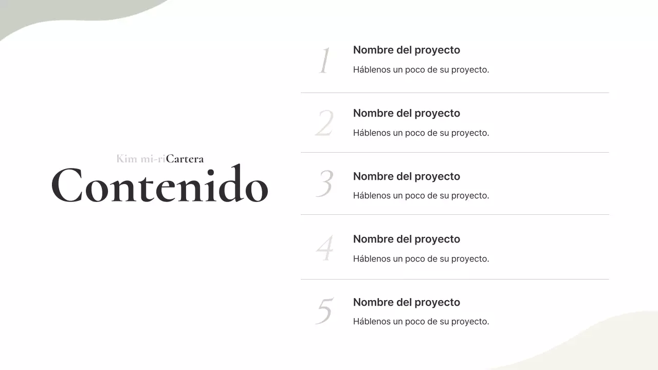 Información de la cartera minimalista beige