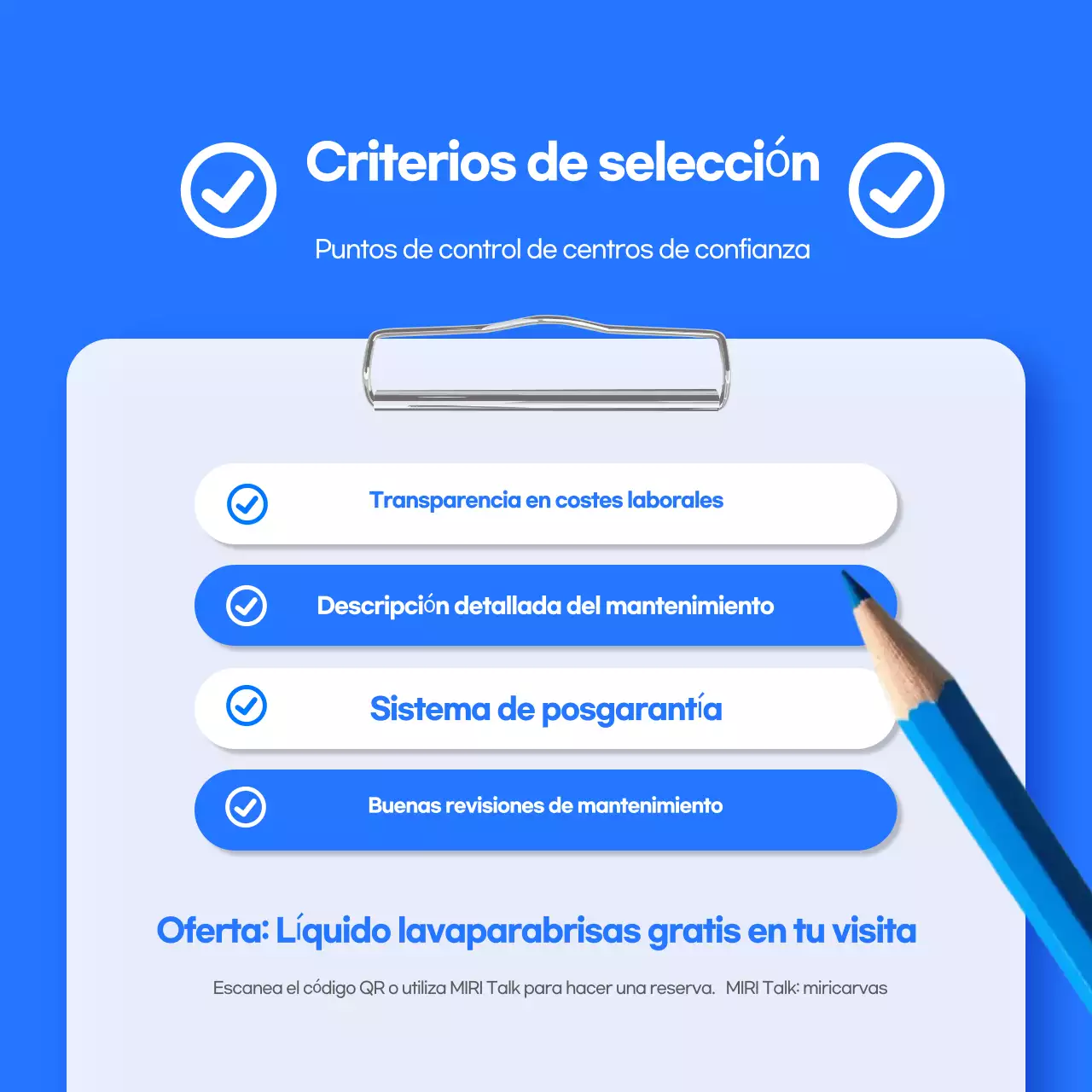 Anuncio de coche moderno azul